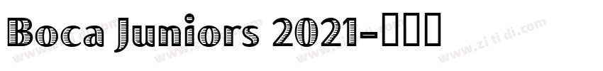 Boca Juniors 2021字体转换